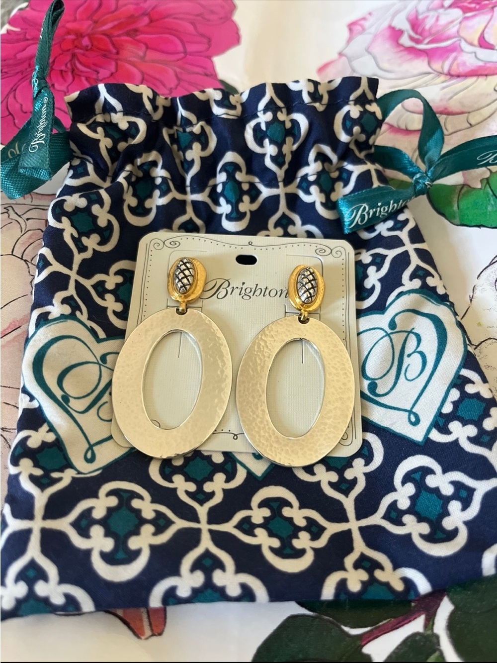 Brighton Ferrera Artisan Drop Earrings Two Tone